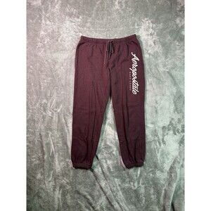 Aeropostale Script Cinch Soft Red East Coast Jogger Sweatpants Size Large